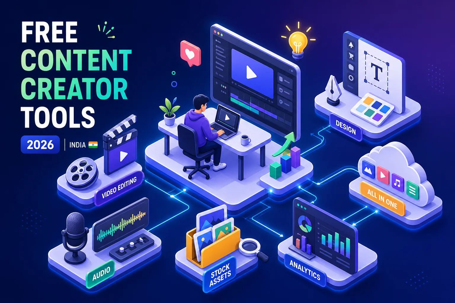 Best Free Content Creator Tools India 2026: Complete List
