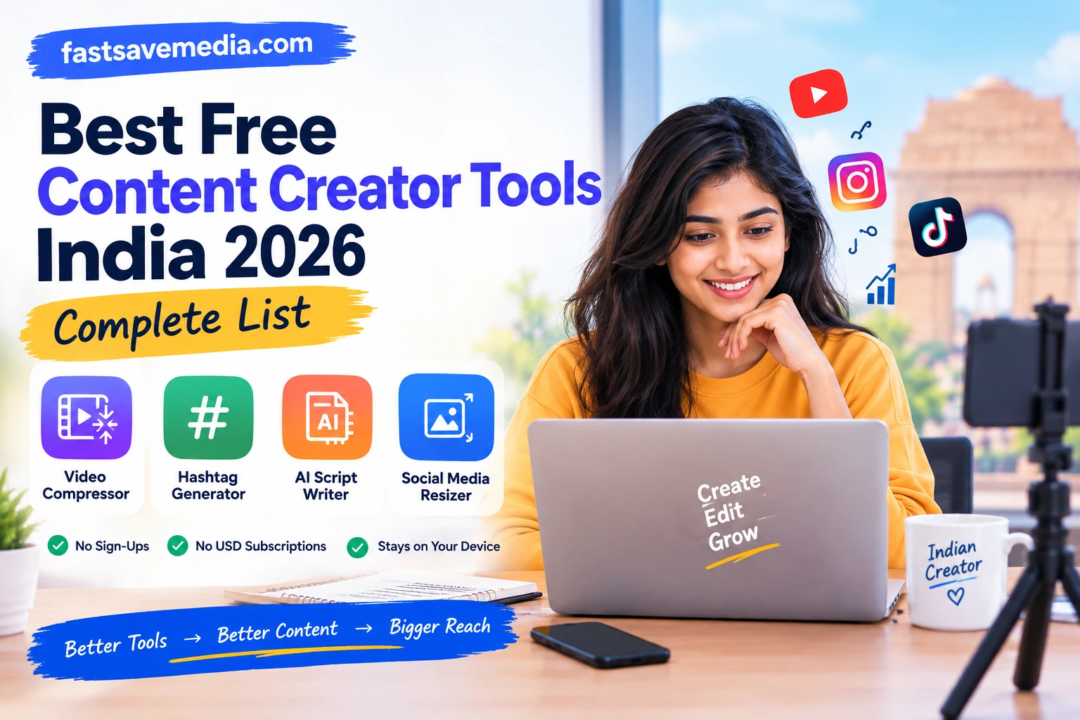 Best Free Content Creator Tools India 2026: Complete List