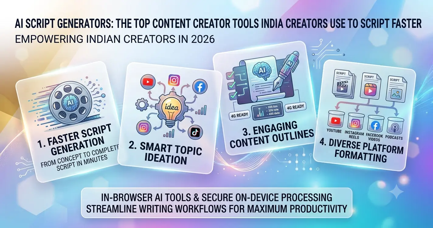 AI script generator producing hook body and call to action for Instagram Reels and YouTube Shorts