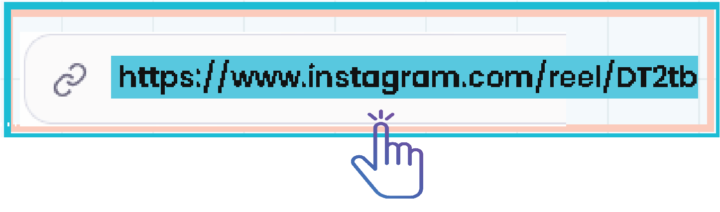 Paste Instagram URL into downloader