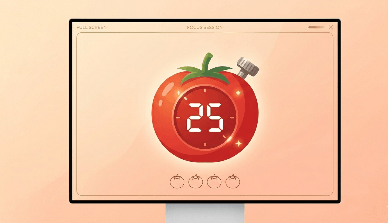 Pomodoro Timer - Free Online Screensaver Preview