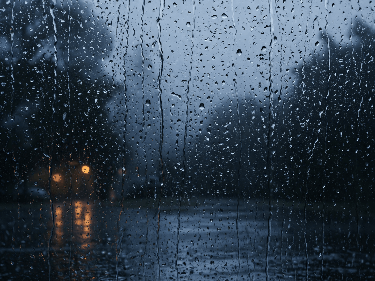 Rain on Window Screensaver - Free Online Screensaver Preview