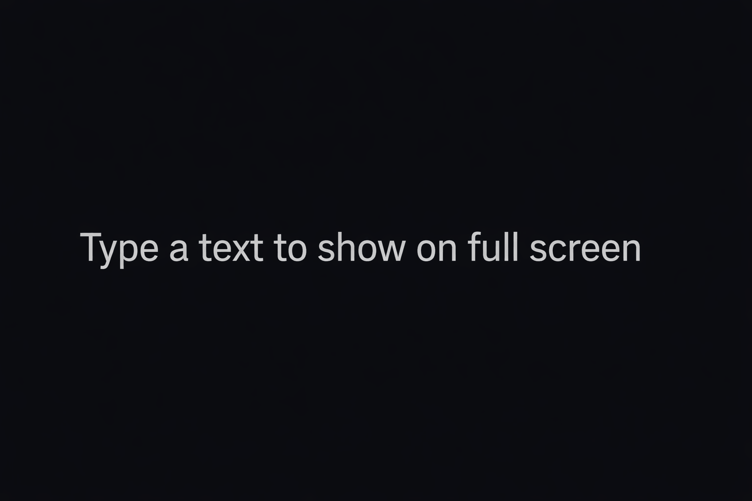 Custom Text Screensaver - Free Online Screensaver Preview