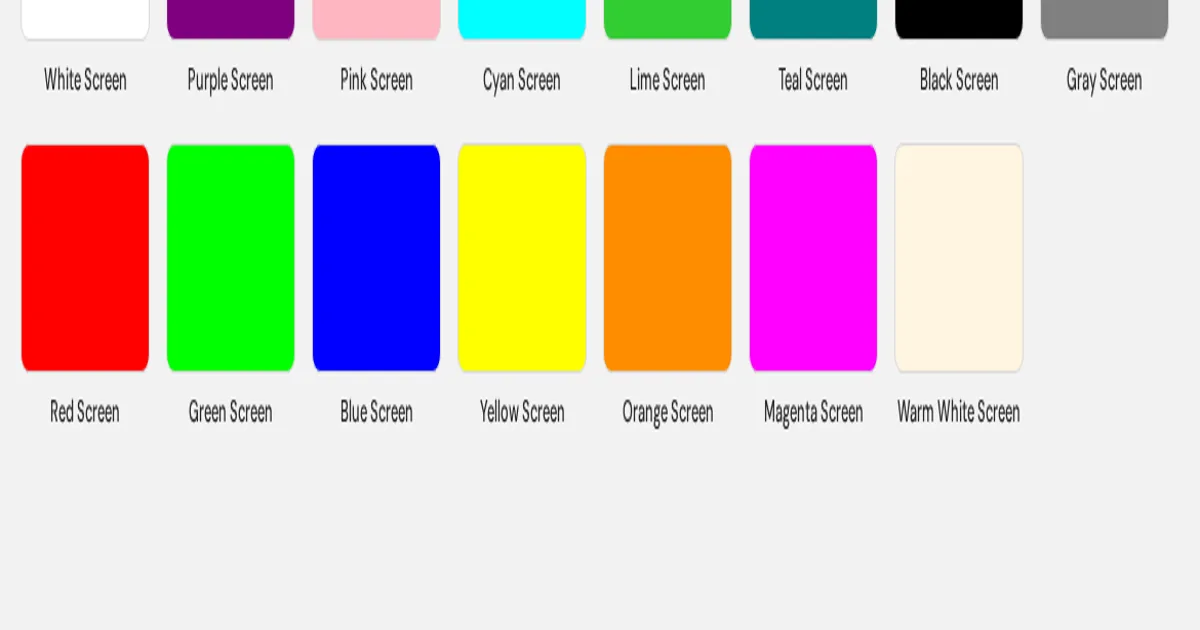 Full Screen Color Tools on FastSaveMedia, captured from the running tool